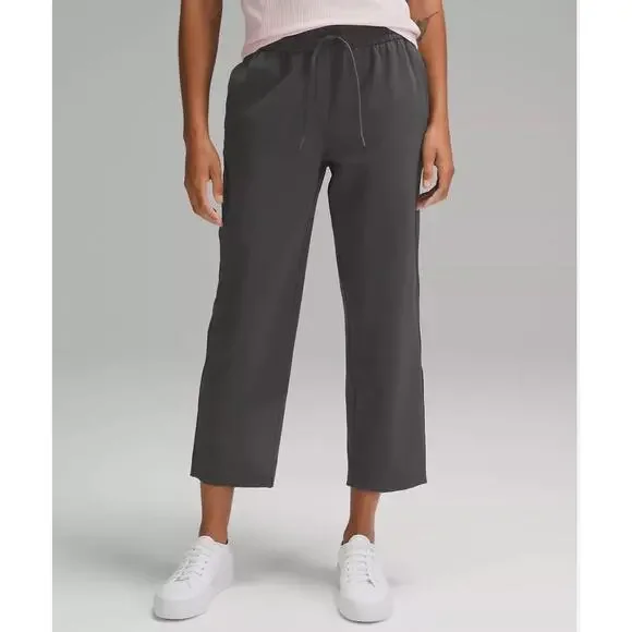 NEW Lululemon Tapered-Leg Mid-Rise Crop Pant XL Luxtreme Graphite Gray 25" insea - Picture 1 of 8